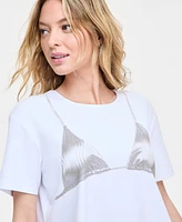 Bar Iii Women's Bikini Graphic T-Shirt, Exclusively at Macy's