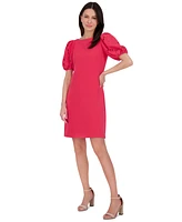 Vince Camuto Women's Boat-Neck Signature Crepe Dress