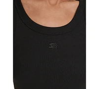 Starter Women's Cotton-Blend Ribbed-Knit Tank Dress