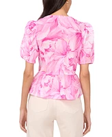 Parker Women's The Alina Cotton Tie-Front Peplum Top