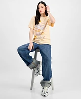 Rebellious One Juniors' Cotton Capri Beach Club Boyfriend T-Shirt
