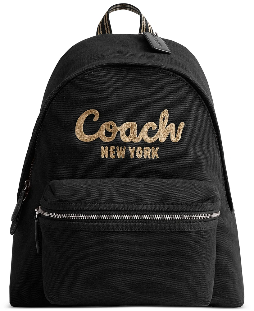 Coach Canvas Cargo Medium Backpack