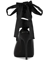 Jeffrey Campbell Grateau Sculpted High-Heel Lace-Up Mules