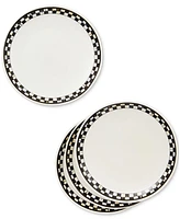 MacKenzie-Childs Courtly Check Everyday Small Plates, Set of 4