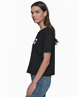 Karl Lagerfeld Paris Women's Rue Boxy T-Shirt