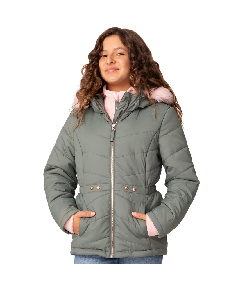 Free Country Girls' Bib Puffer Jacket