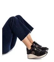 Carmela Leather Collection Women's Wedge Sneakers By Xti