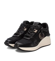 Carmela Leather Collection Women's Wedge Sneakers By Xti