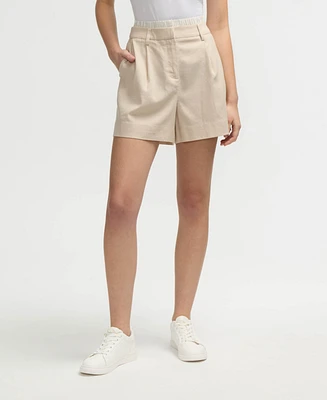 Nvlt Women s Linen Shorts with Elastic Waist