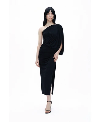 Nocturne Women's Draped Detail Maxi Dress