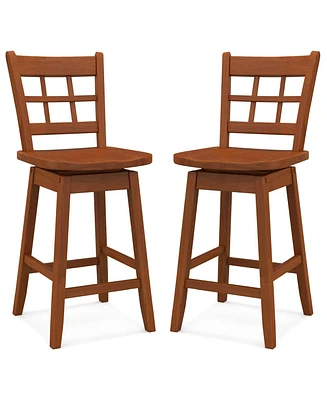 Counter Height Bar Stools Set of 2 Stylish & Comfortable Chairs for Kitchen or Home Bar