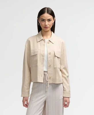 Nvlt Women s Double Pocket Shacket