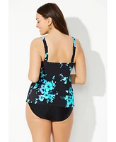 Swimsuits for All Women's Plus Flared Tankini Top