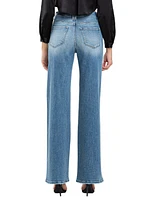 Vervet Women's High Rise Wide Leg Jeans