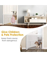 Baby Mesh Retractable Gates, Extra Wide Flexible Extension Safety Gate/Pet Dog Gate for Stairs/Doors/Hallways