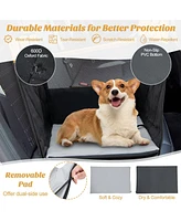 Dog Car Seat Cover with Mesh Window for Small and Medium Dogs