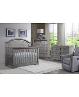 Westwood Design Foundry Wood Arch Top Convertible Crib in Brushed Pewter