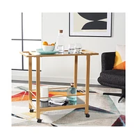 Gaelle 2 Tier Bar Cart W Handle