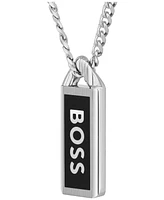 Hugo Boss Men's Kassy Emblem Stainless Steel Pendant Necklace