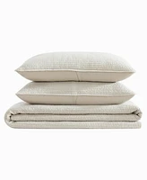 Nautica Seashore Stitch Washed 3-Pc. Quilt Set