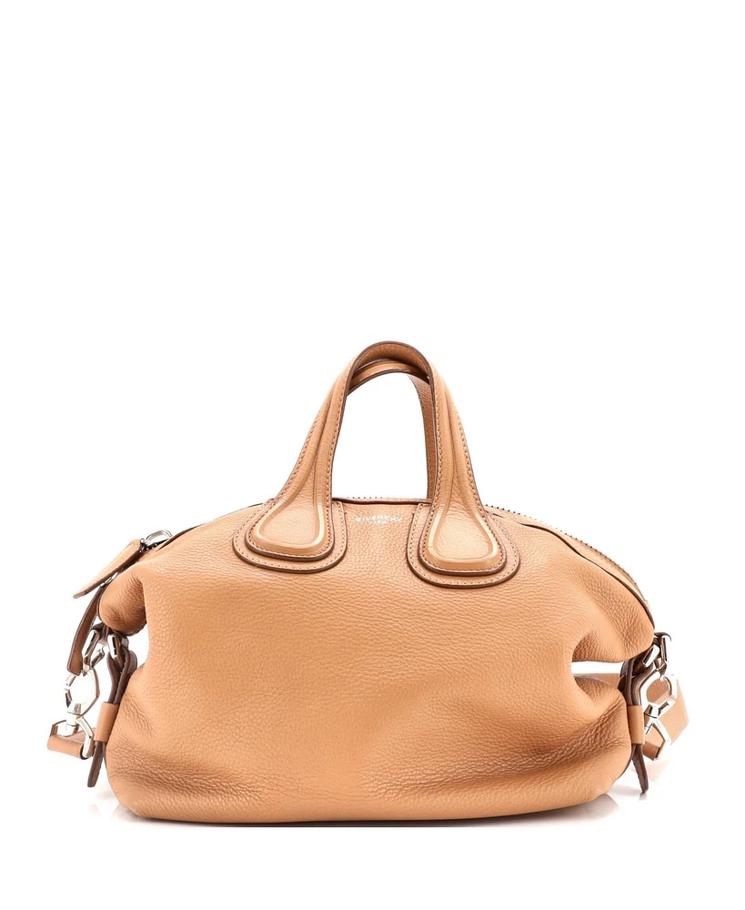 Pre-Owned Givenchy Nightingale Satchel Waxed Leather