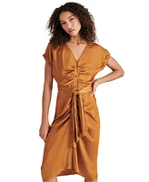 Steve Madden Women's Bruno Tie-Waist Button-Front Dress