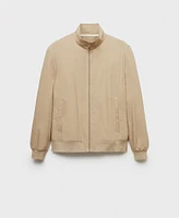 Mango Men's Lightweight Stand-Collar Jacket