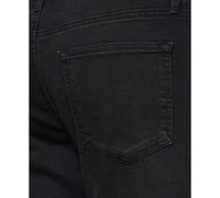 Lazer Men's Zack Slim-Fit Stretch Rip & Repair 9-1/2" Denim Shorts
