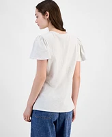 Driftwood Women's Cotton Flutter-Sleeve T-Shirt