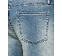 Lazer Men's Cooper Slim-Fit Stretch 9-1/2" Denim Shorts