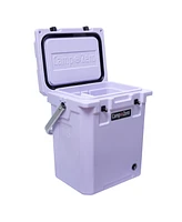 Camp-zero 16 Tall | 16.9 Qt. Premium Cooler with 2 Molded-In Cup Holders and Folding Aluminum Comfort Grip Handle Sky Blue