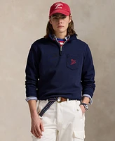 Polo Ralph Lauren Men's Double-Knit Mesh Collared Sweatshirt