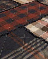 Donna Sharp Lj Plaid 3-Pc. Cotton Pieced Heavyweight Quilt Set, King