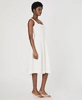 French Connection Women's Birdie Square-Neck A-Line Dress