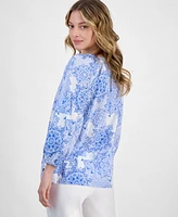 Nautica Jeans Women's Printed Cotton Top