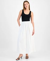 Boss Orange Women's Cotton Pull-On Maxi Skirt