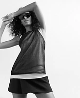 Kenneth Cole Women's Double-Layer Tank