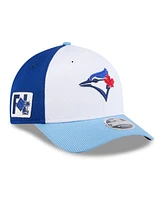 New Era Men's White/Light Blue Toronto Blue Jays 2025 Spring Training 9FORTY Adjustable Hat