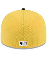 New Era Men's Gold/Navy Milwaukee Brewers 2025 Spring Training Low Profile 59FIFTY Fitted Hat