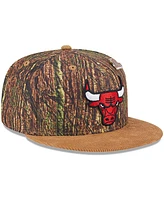 New Era Men's Camo Chicago Bulls Victory Grove Forest Sneaker Pin 9FIFTY Snapback Hat