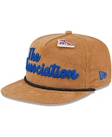 New Era Men's Tan Logo Gear Victory Grove Corduroy Sneaker Pin Golfer Adjustable Hat