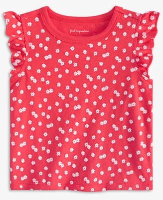 First Impressions Baby Girls Daisy Dot-Print T-Shirt, Exclusively at Macy's