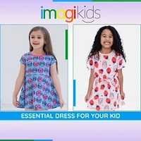 Marvel Spider-Man Girls French Terry Skater Dress Toddler to Big Kid