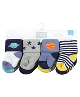 Hudson Baby Cotton Rich Terry Socks 16-Pack, Solar System, Months