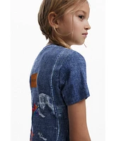 Desigual Girls Girls's Denim dress with stars