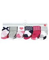 Luvable Friends Cotton Rich Baby Terry Socks 24-Pack, Bows, 0-6 Months