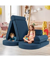 13-Piece Convertible Modular Kids Play Couch for Nursery, Playroom, and Bedroom Versatile Seating Toddlers