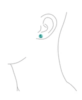Bling Jewelry Set of 3 10MM Natural Stones Ball Stud Earrings Sterling Silver