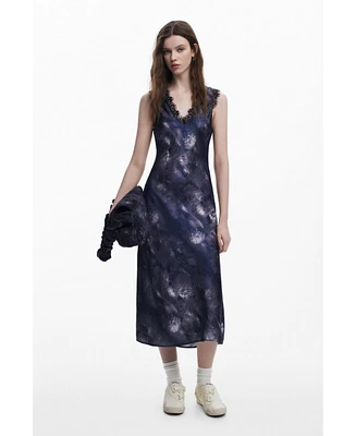 Desigual Women's Collina Strada satin floral dress