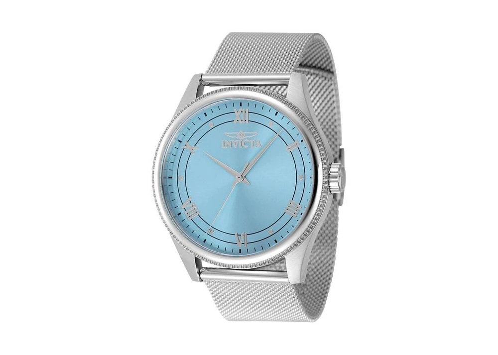 Invicta Men's 48483 Celestial Quartz 3 Hand Light Blue Dial Watch